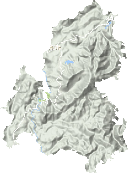 貴門鄉(xiāng)地形圖
