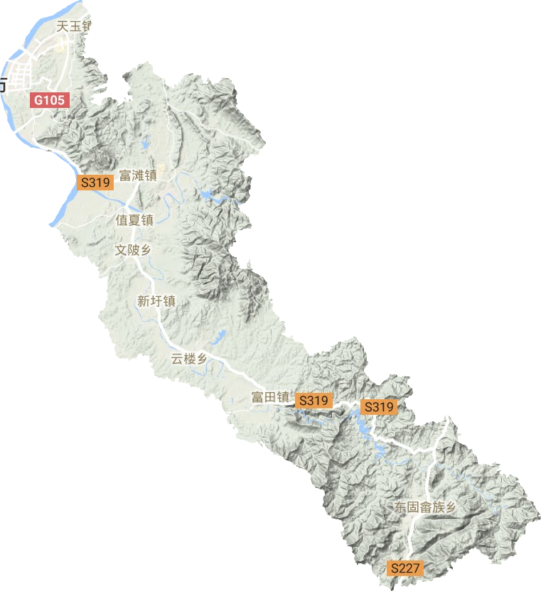 青原區地形圖