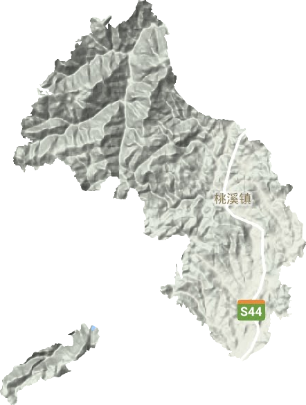 桃溪鎮(zhèn)地形圖