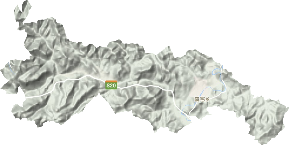 虞宅鄉地形圖