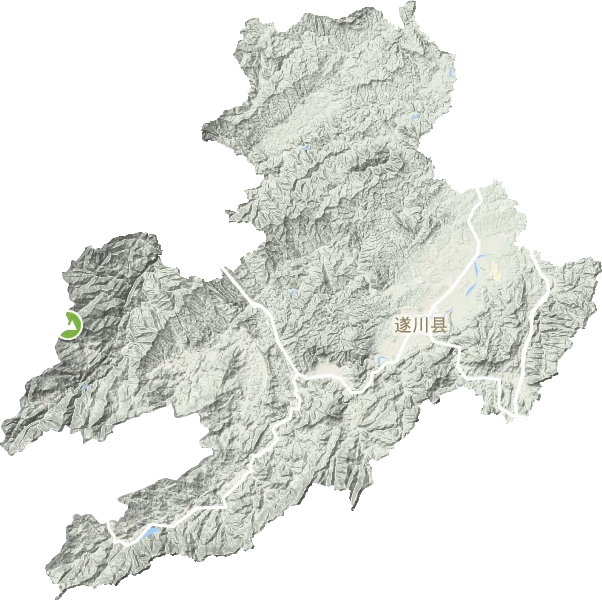 遂川縣地形圖