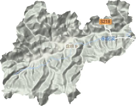 盤峰鄉地形圖