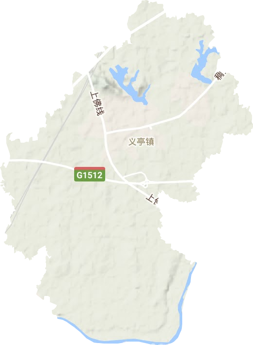 義亭鎮(zhèn)地形圖