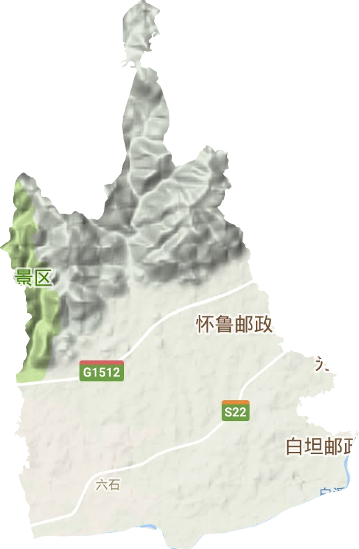 六石街道地形圖