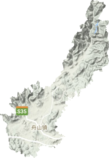 舟山鎮地形圖