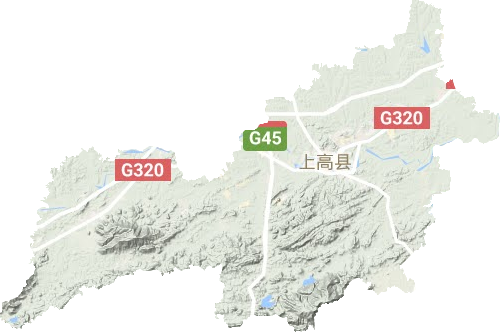 上高縣地形圖