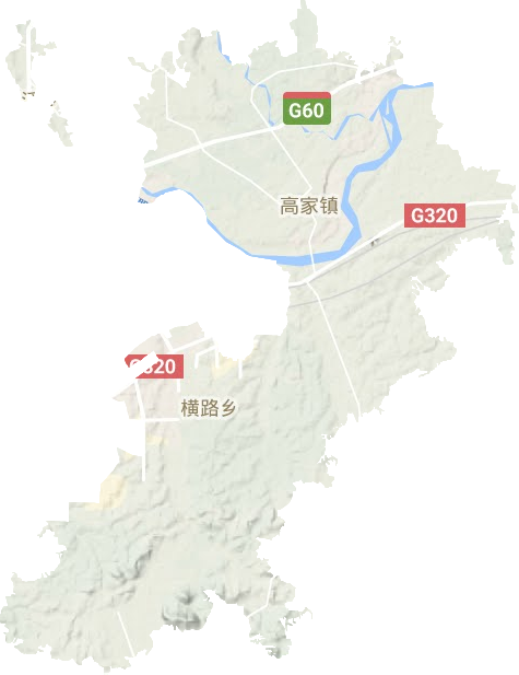 高家鎮地形圖