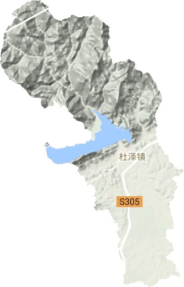 杜澤鎮(zhèn)地形圖