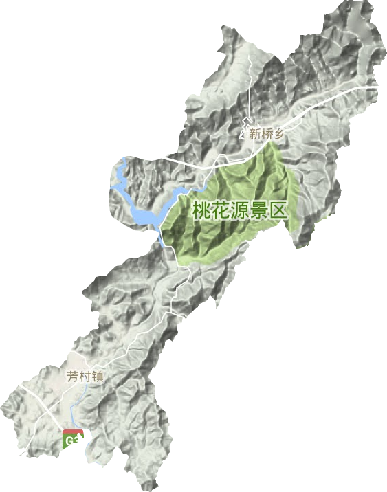 芳村鎮地形圖