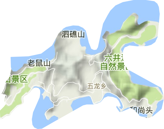 五龍鄉地形圖