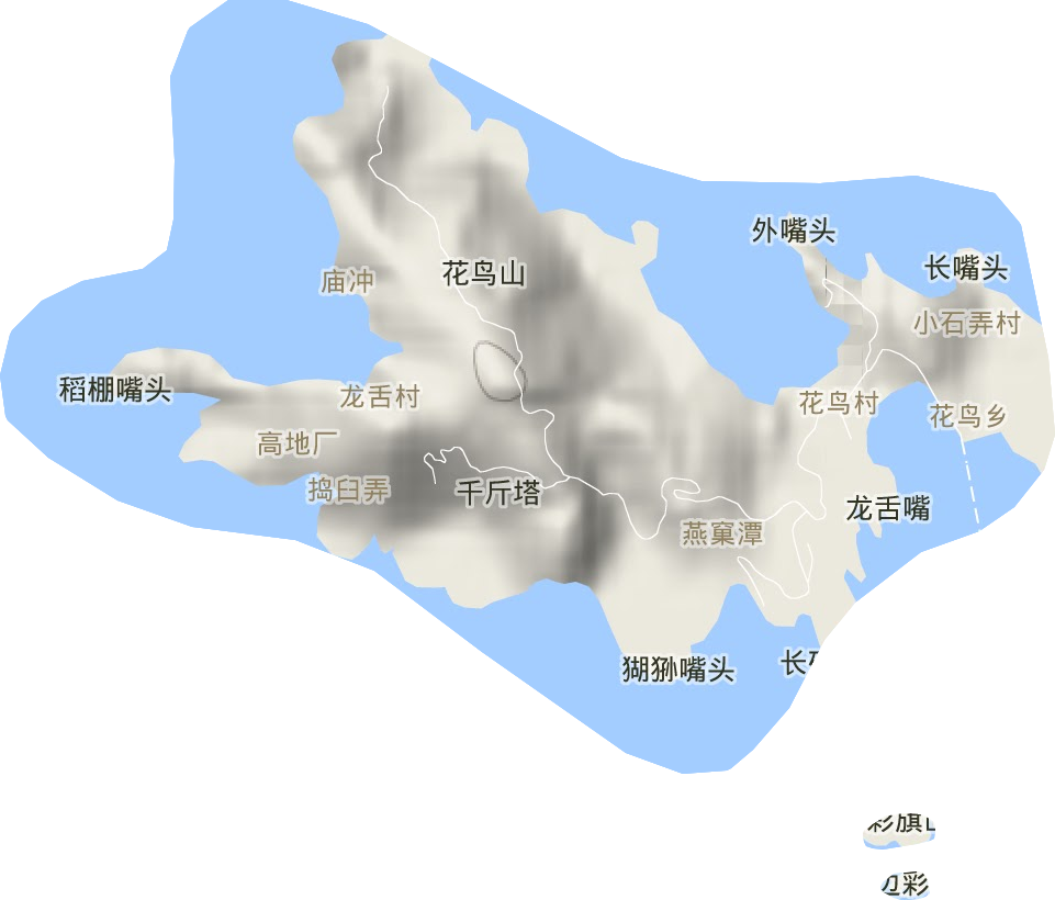 花鳥鄉地形圖
