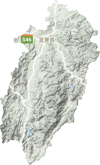 宜黃縣地形圖