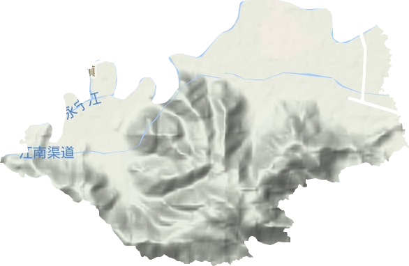 澄江街道地形圖