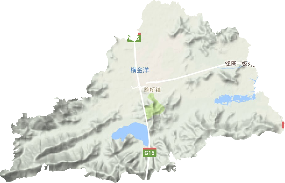 院橋鎮地形圖