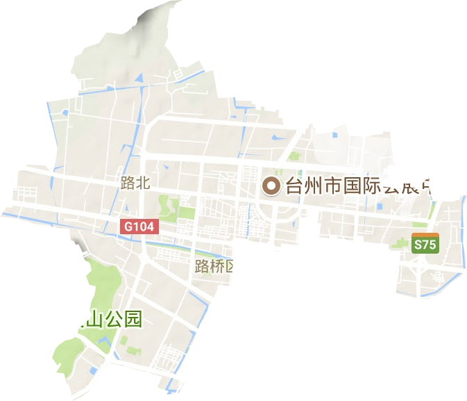路北街道地形圖