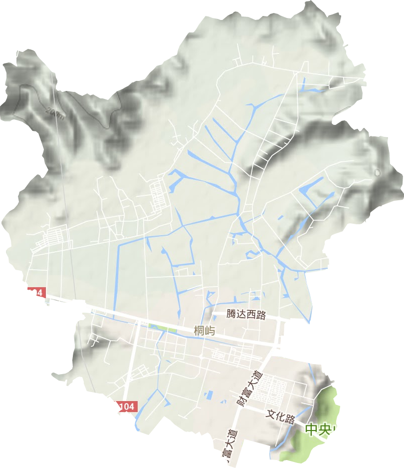 桐嶼街道地形圖