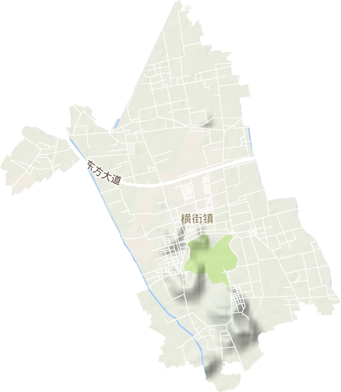 橫街鎮地形圖