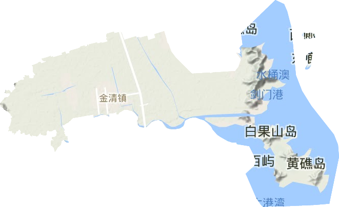 金清鎮地形圖