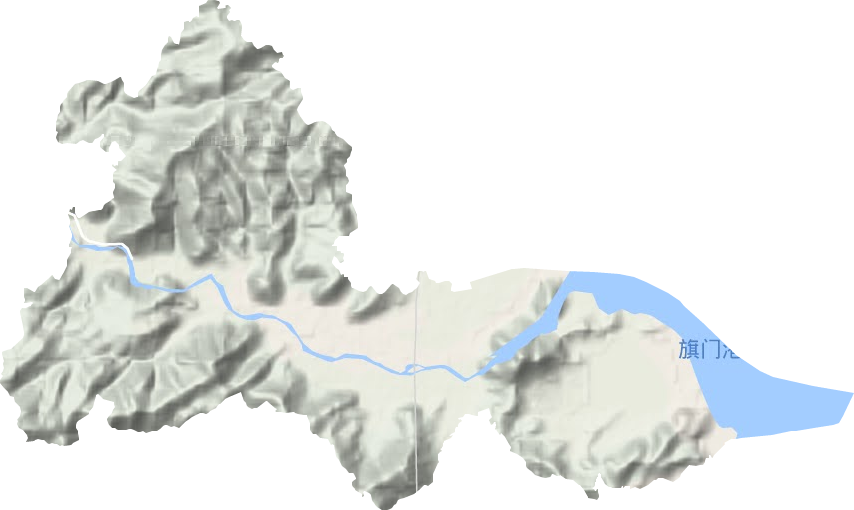 沙柳鎮(zhèn)地形圖