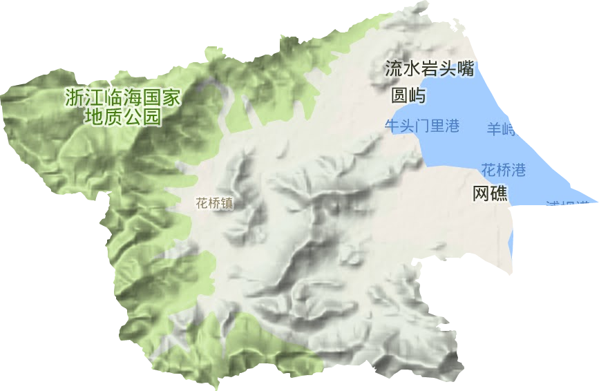 花橋鎮(zhèn)地形圖