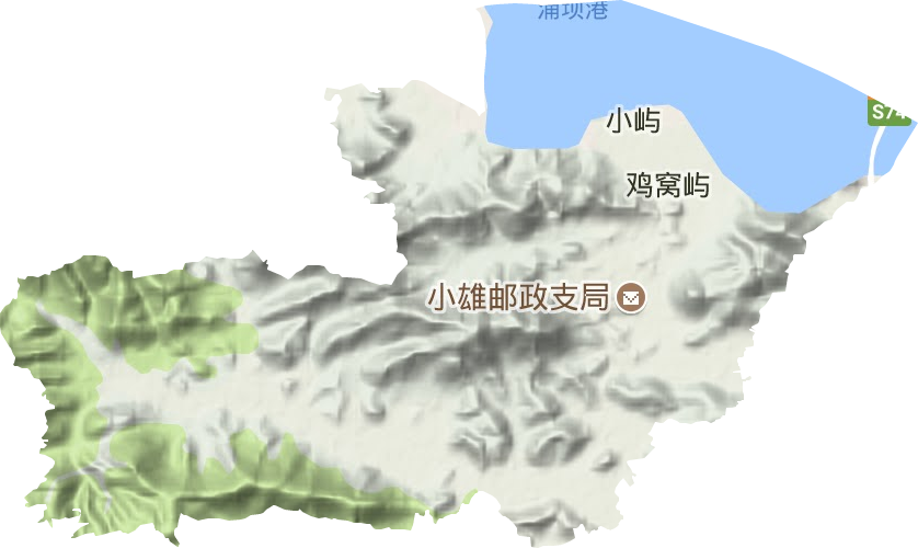 小雄鎮地形圖