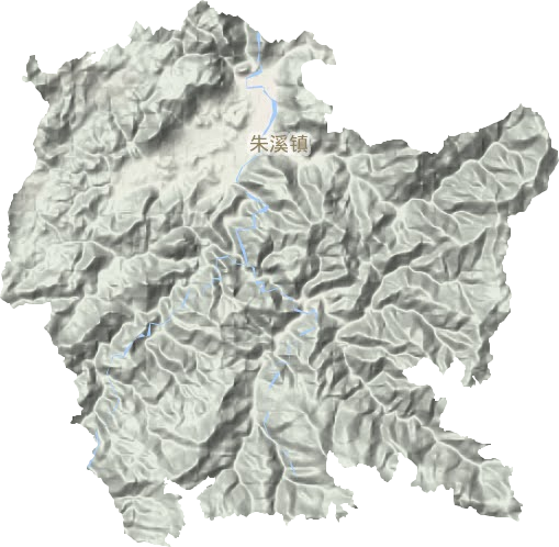 朱溪鎮(zhèn)地形圖