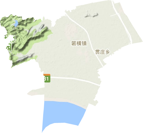 箬橫鎮地形圖