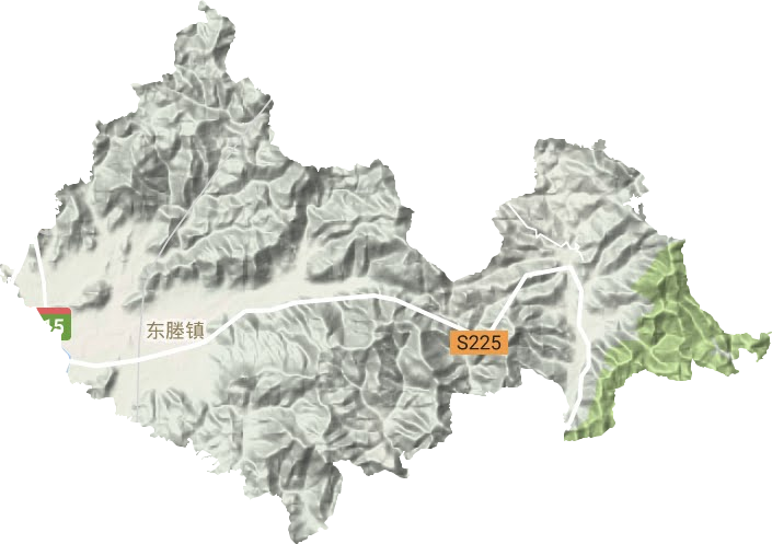 東塍鎮(zhèn)地形圖