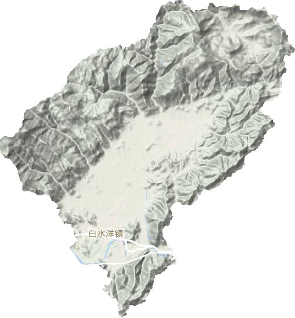 白水洋鎮地形圖