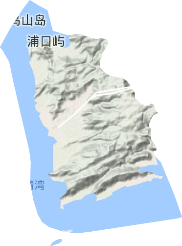 大麥嶼街道地形圖