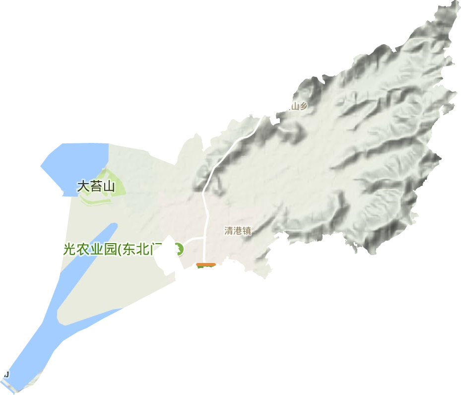 清港鎮地形圖