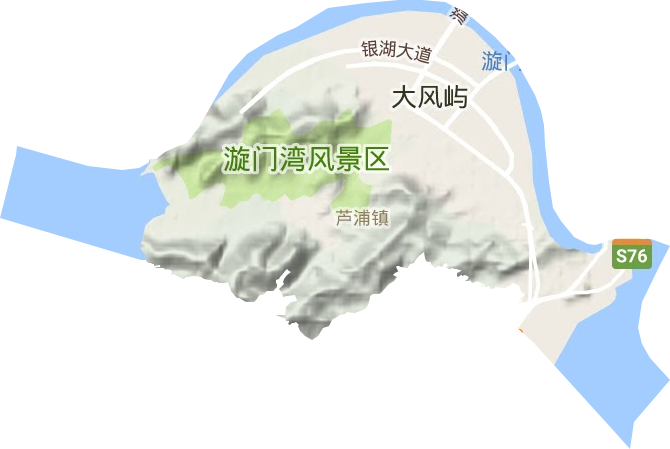 蘆浦鎮地形圖