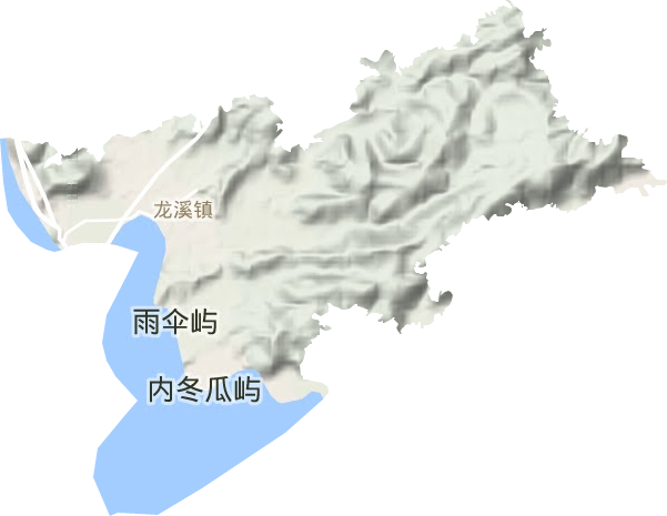 龍溪鄉地形圖