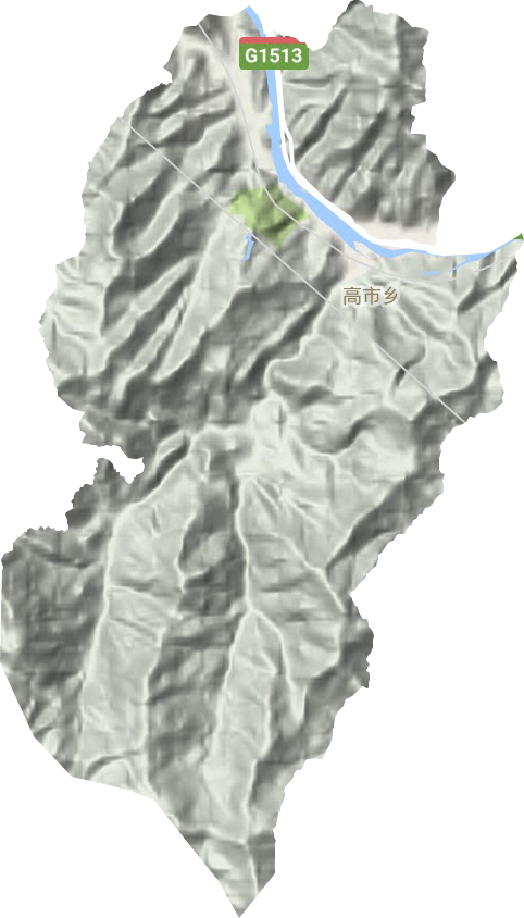 高市鄉地形圖