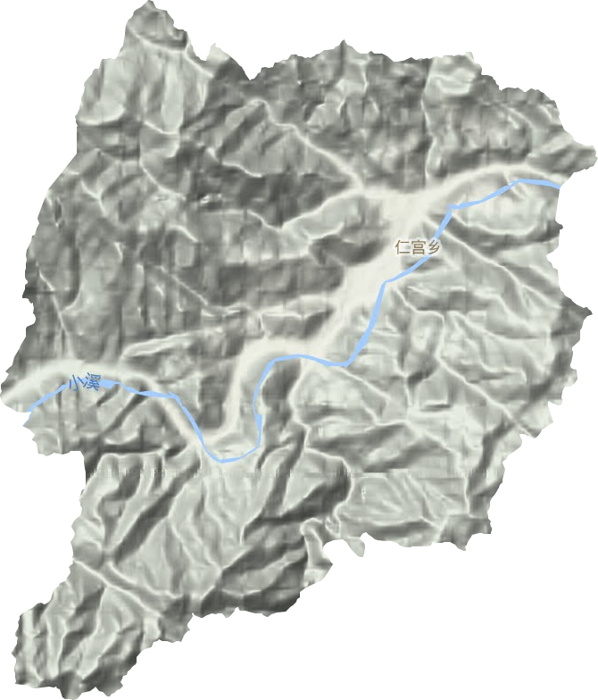 仁宮鄉(xiāng)地形圖