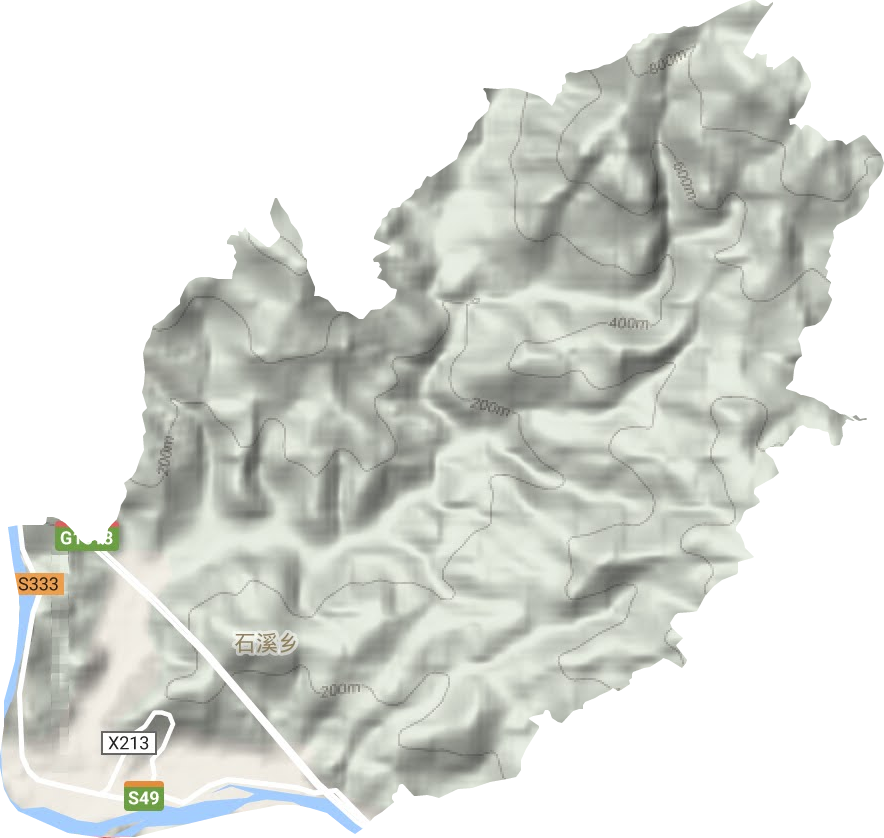 石溪鄉地形圖