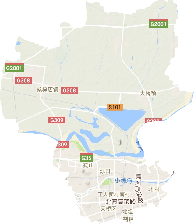 天橋區地形圖