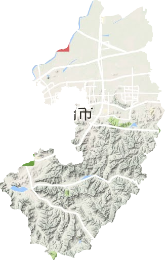 歷城區(qū)地形圖
