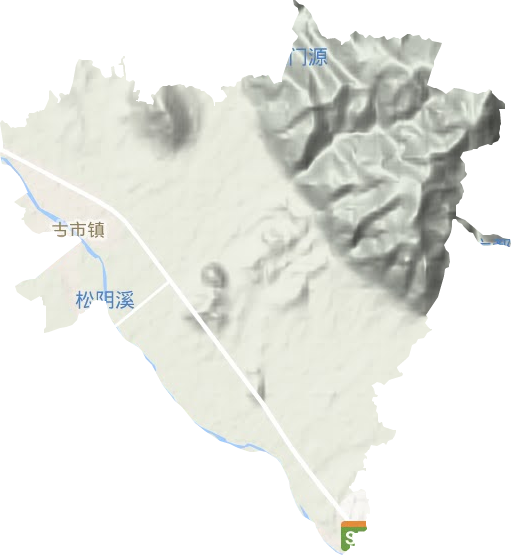 古市鎮地形圖