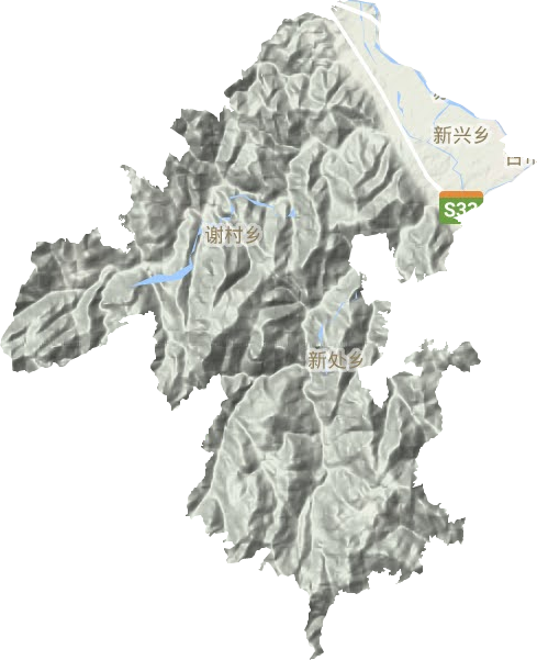 新興鎮(zhèn)地形圖