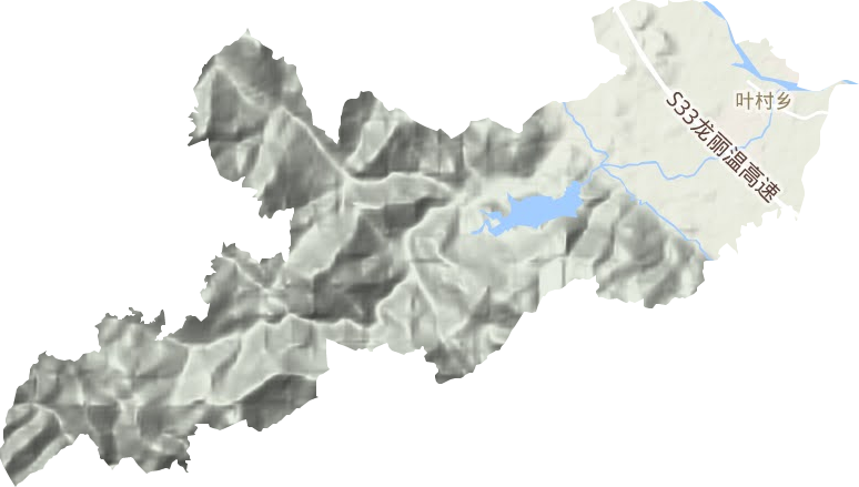 葉村鄉地形圖
