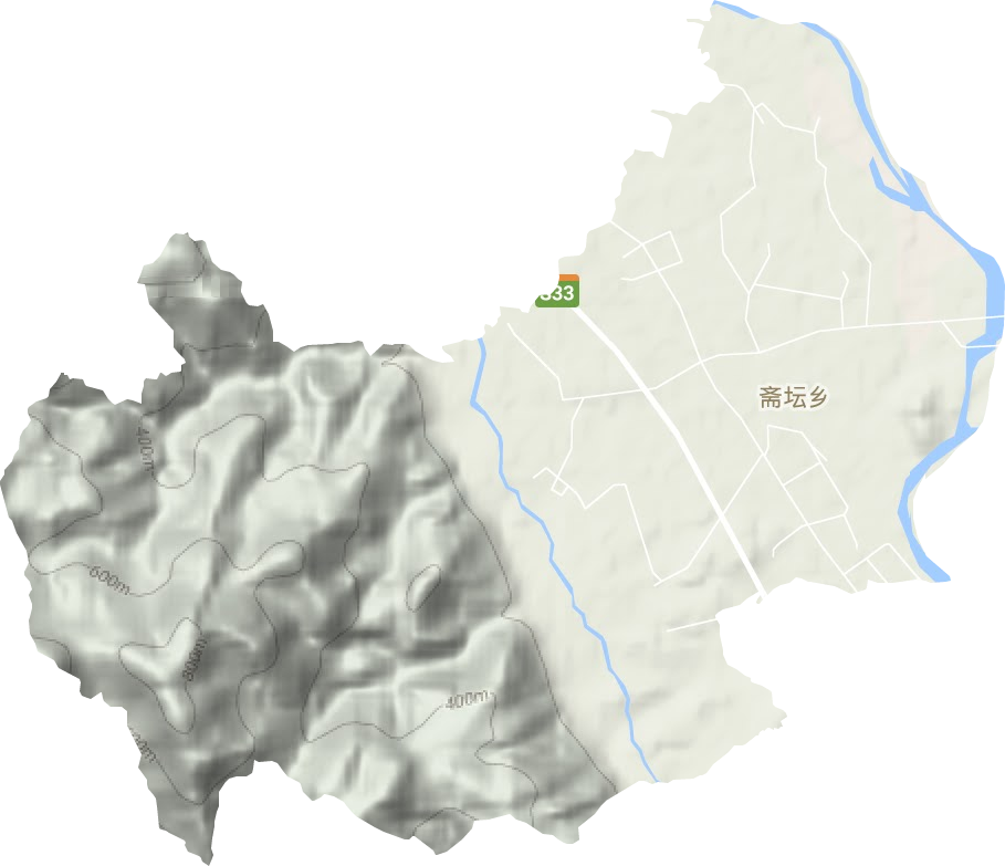 齋壇鄉地形圖