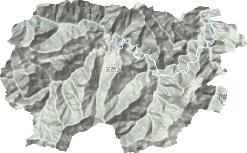 安民鄉地形圖