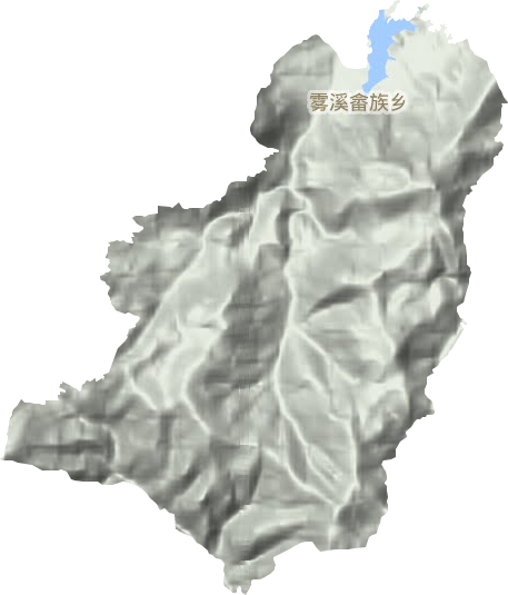霧溪畬族鄉地形圖