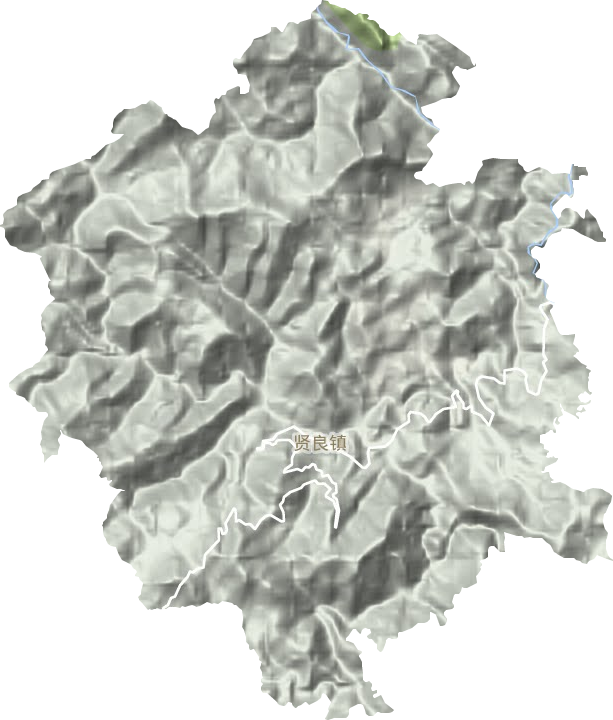 賢良鎮地形圖