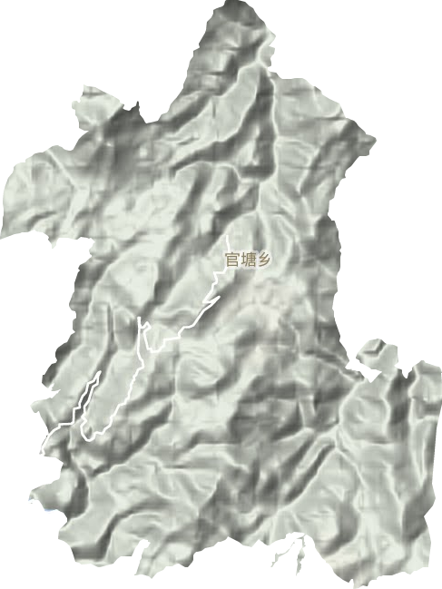 官塘鄉地形圖