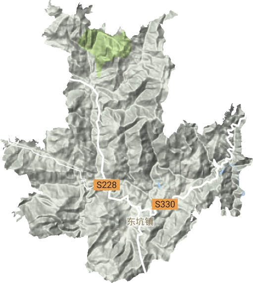 東坑鎮(zhèn)地形圖