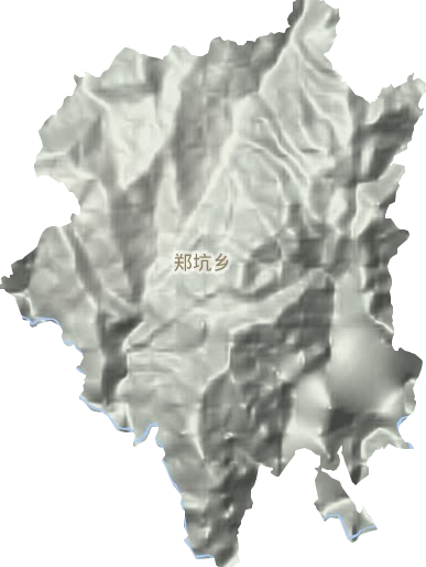 鄭坑鄉(xiāng)地形圖