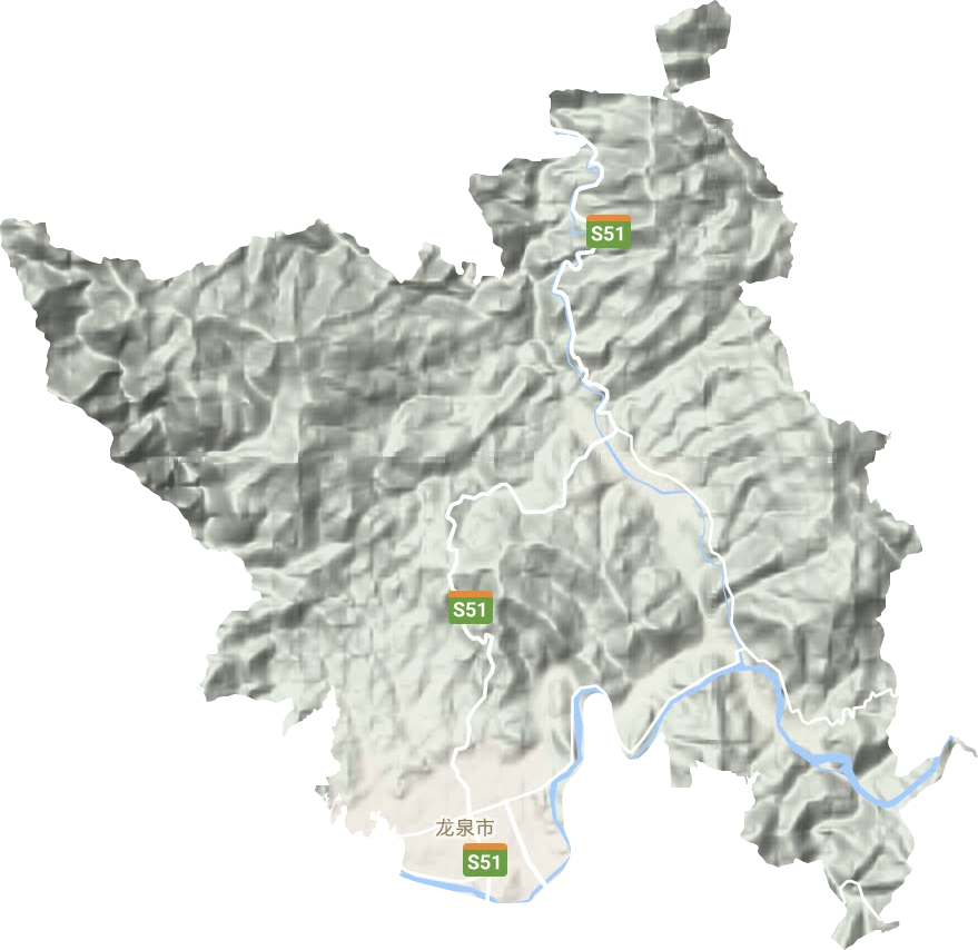 龍淵街道地形圖