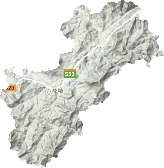 八都鎮地形圖
